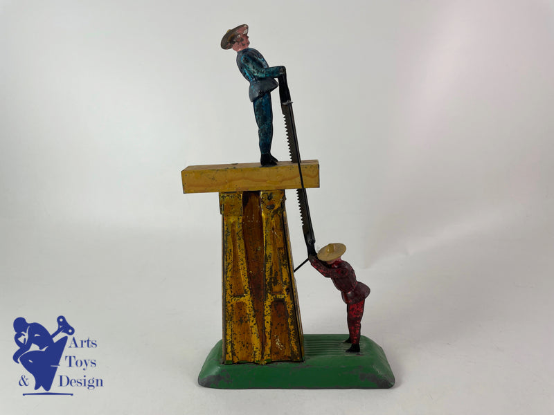 Antique toy Fernand Martin 18 Les scieurs de long circa 1886 h 24cm