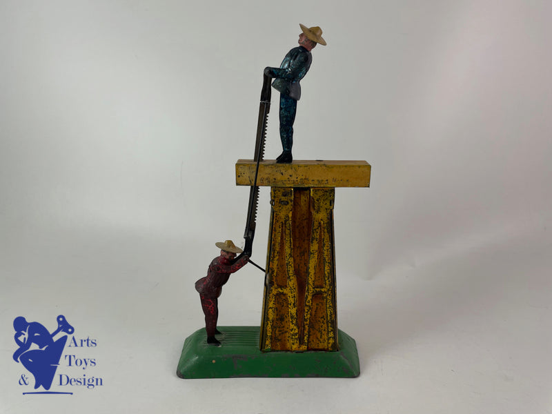 Antique toy Fernand Martin 18 Les scieurs de long circa 1886 h 24cm