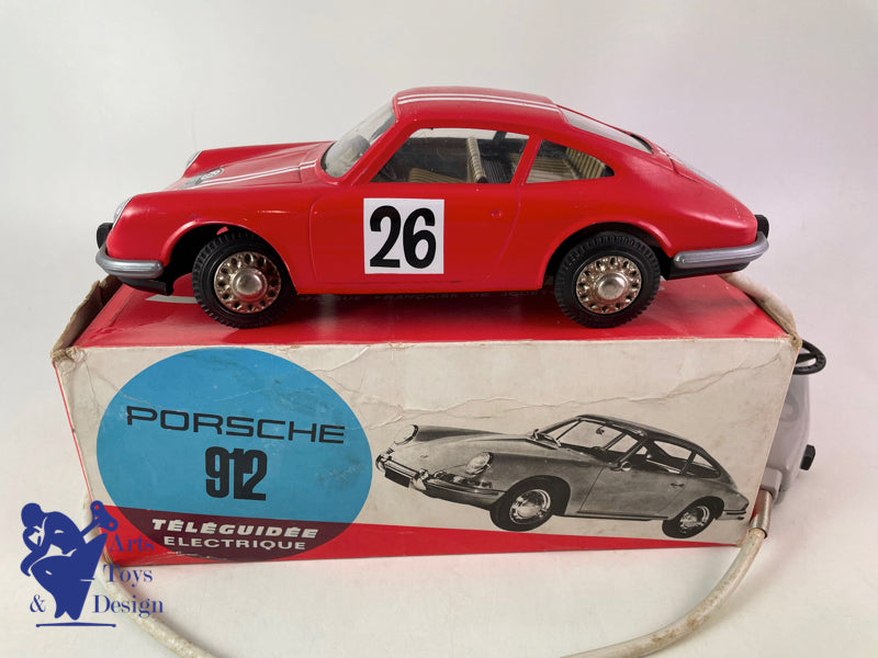 Antique toys Joustra 2824 Porsche 912 Rally Circa 1970 L 23cm