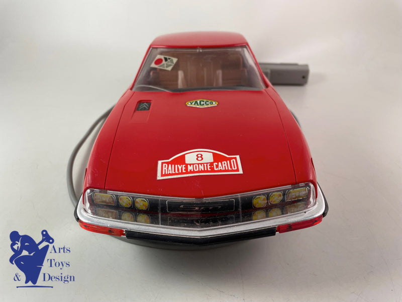 Antique toy Jouet Mont Blanc Citroen SM Rally circa 1970 L 40cm
