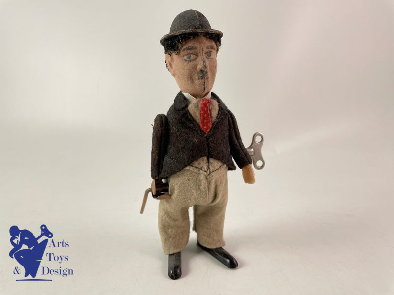 Antique toys Schuco 1454 Charlie Chaplin Charlot circa 1920 h 17cm