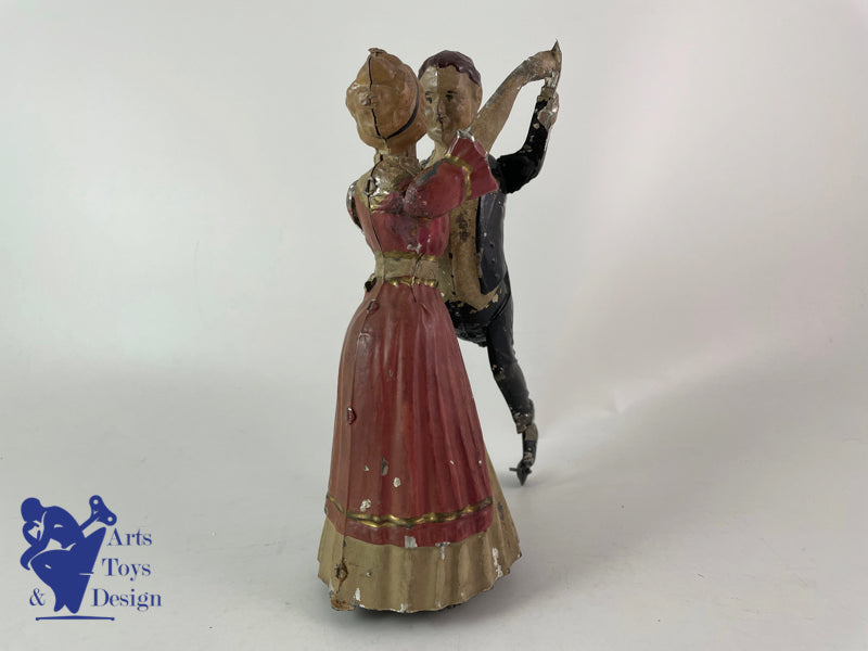 Antique toys Gunthermann Tango Dancers Clockwork Circa 1910 h 21cm