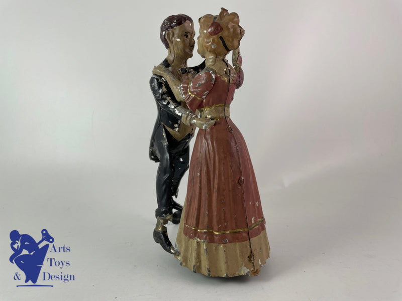 Antique toys Gunthermann Tango Dancers Clockwork Circa 1910 h 21cm