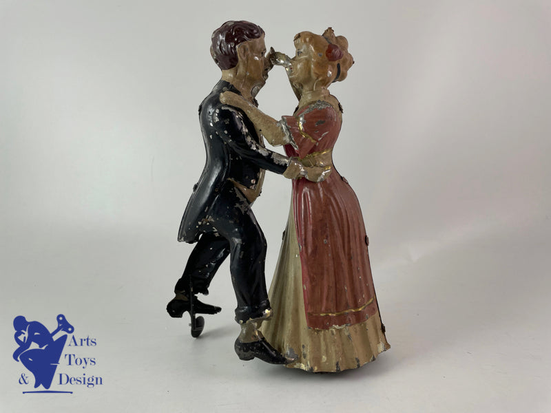Antique toys Gunthermann Tango Dancers Clockwork Circa 1910 h 21cm