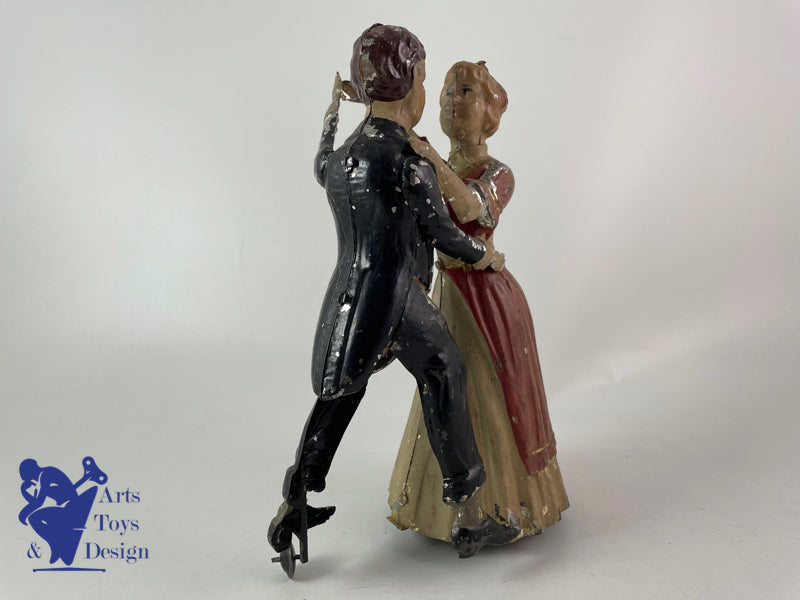 Antique toys Gunthermann Tango Dancers Clockwork Circa 1910 h 21cm