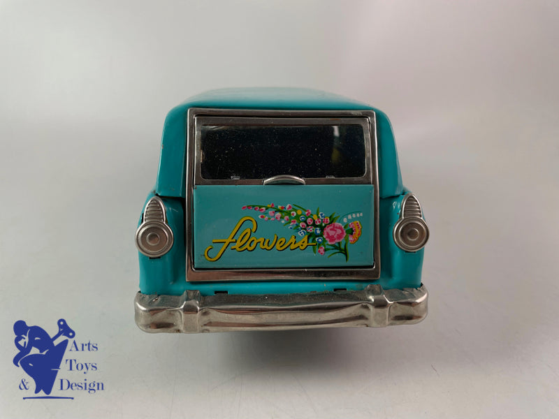 Antique toys Bandai Ford Flowers Delivery Wagon Friction Circa 1960 L 30cm