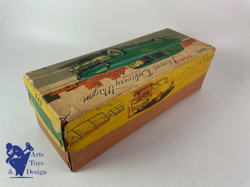 Antique toys Bandai Ford Flowers Delivery Wagon Friction Circa 1960 L 30cm