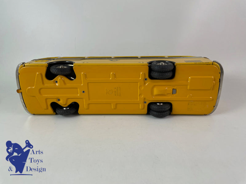 Antique toys Tippco Tco Autocar bus DB Bundespost friction circa 1960 L 34cm