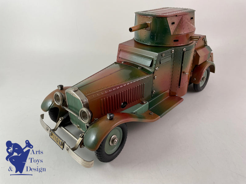 Antique toys Marklin 1108g military Panzerwagen clockwork circa 1936 L36cm