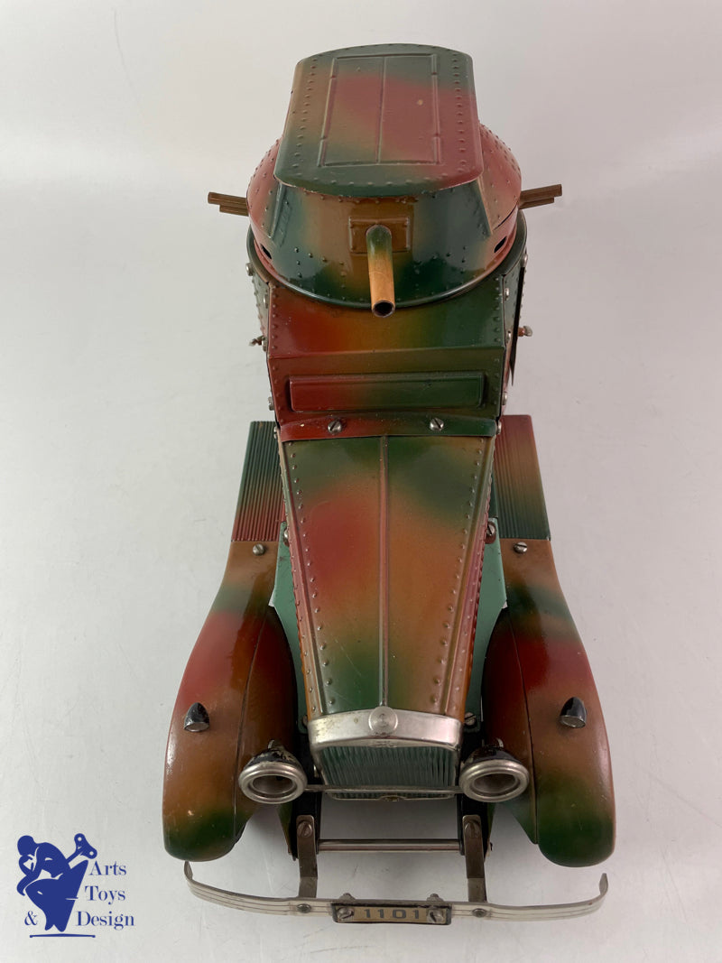 Antique toys Marklin 1108g military Panzerwagen clockwork circa 1936 L36cm