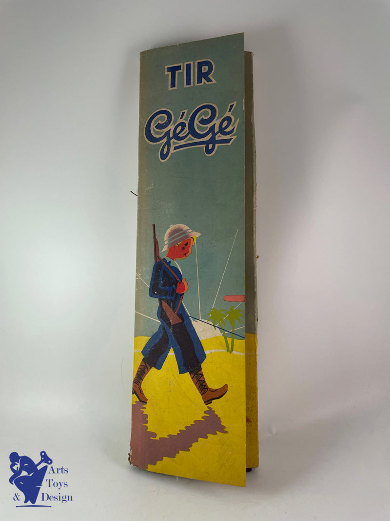 Antique toys Gege luxury box hunting rifle gun arrow circa 1960