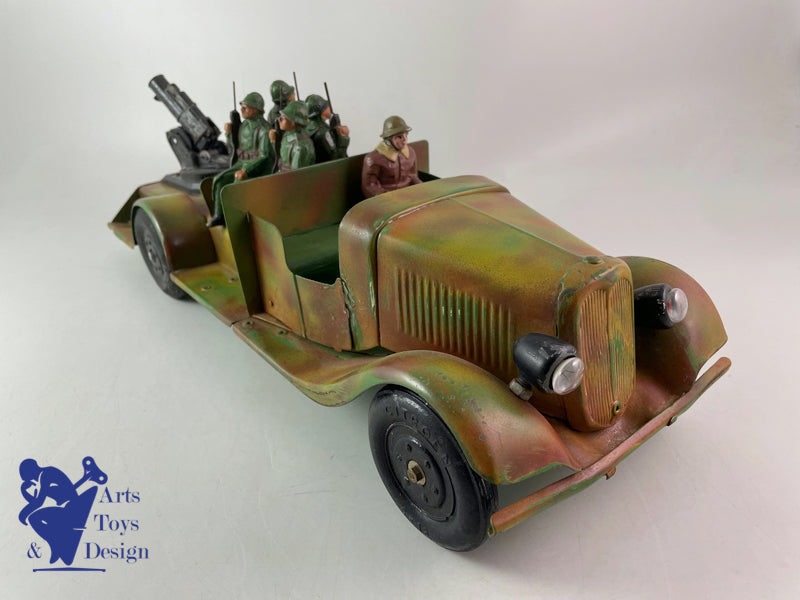 Antique toys Jouets Citroen Military open truck T23 L 46cm circa 1939