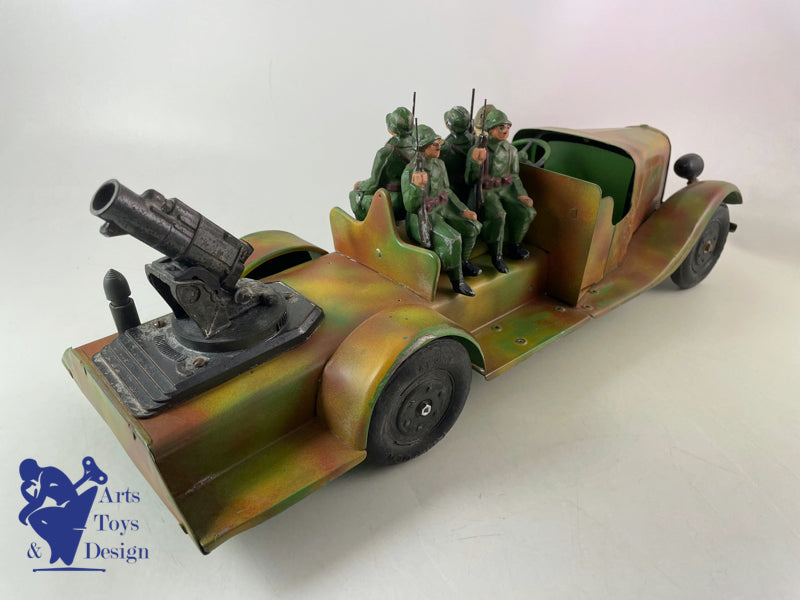 Antique toys Jouets Citroen Military open truck T23 L 46cm circa 1939