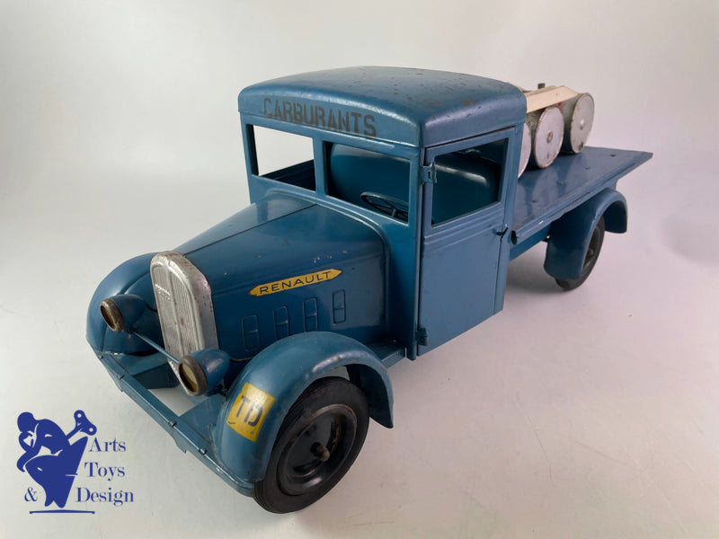 Antique toys CIJ 6/15 Renault 5T fuel tin truck clockwork circa 1950