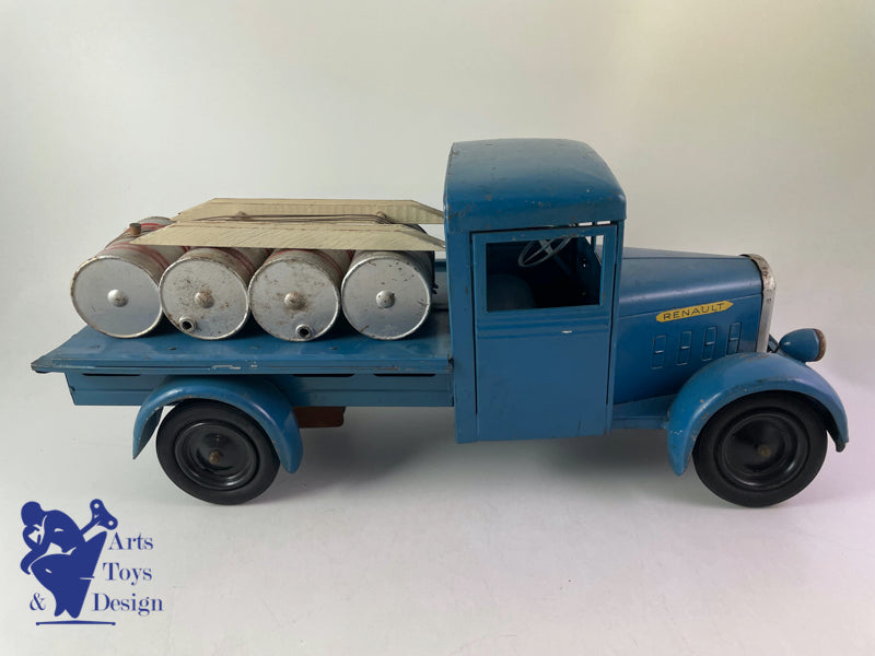 Antique toys CIJ 6/15 Renault 5T fuel tin truck clockwork circa 1950