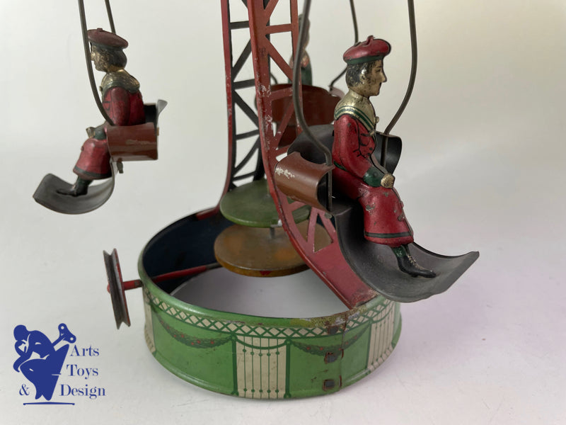 Antique toys Merry go round Carousel Mohr&Krauss Steam accessory C1920