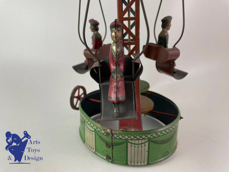 Antique toys Merry go round Carousel Mohr&Krauss Steam accessory C1920