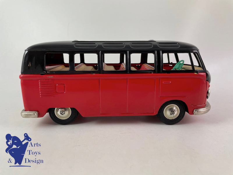Antique toys Bandai Cragstan VW Combi Micro Bus Friction circa 1960
