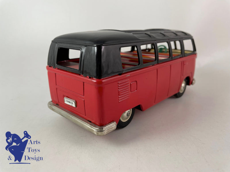 Antique toys Bandai Cragstan VW Combi Micro Bus Friction circa 1960