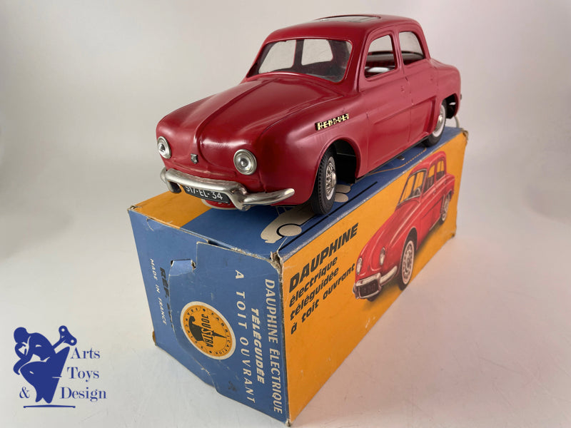 Antique toys Joustra Ref 2811 Renault Dauphine red 30cm 1961