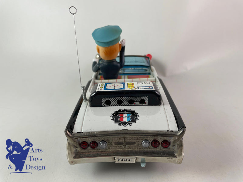 Antique toys Asahi Toys Lincoln Highway Patrol Police Battery OP Japan