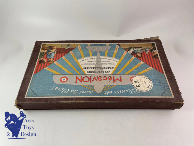 Antique toys scientific Mecavion Standard box 7 planes circa 1935