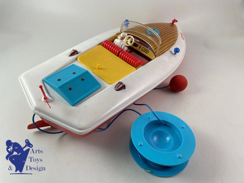 Antique toys MS Germany Large electric boat Adria 50cm circa 1960