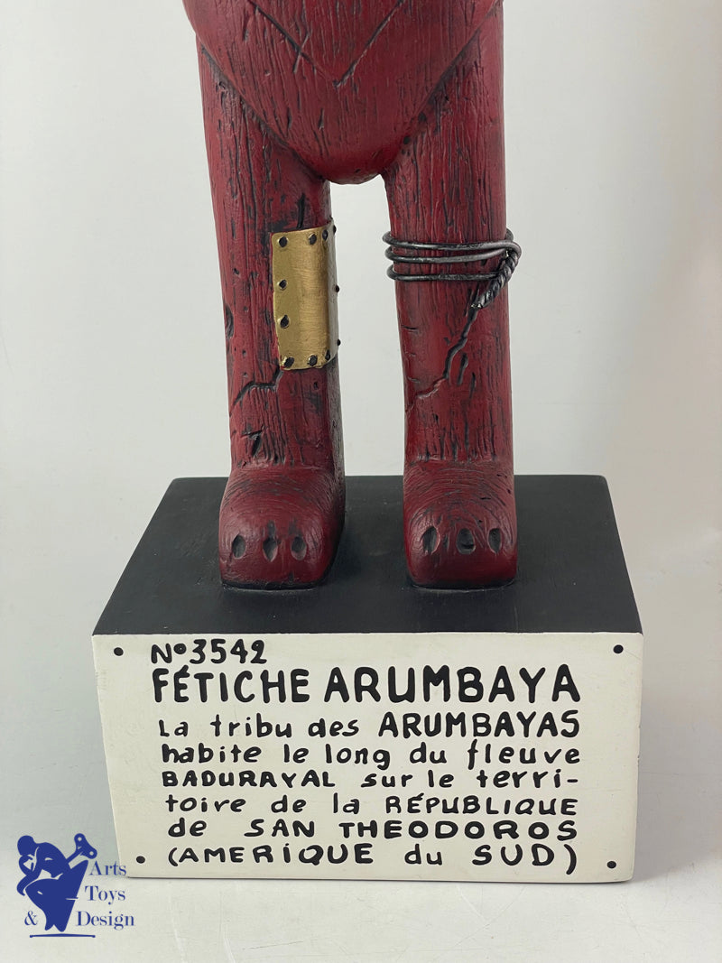 Moulinsart Tintin Fetiche Arumbaya broken ear 46cm