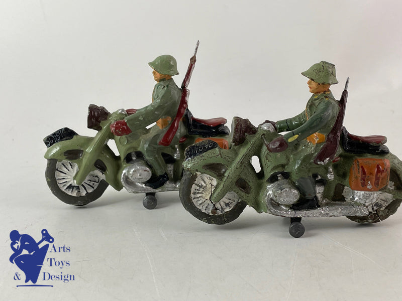 ELASTOLIN FIGURINE SOLDAT MOTOS ARMEE SUISSE 1937