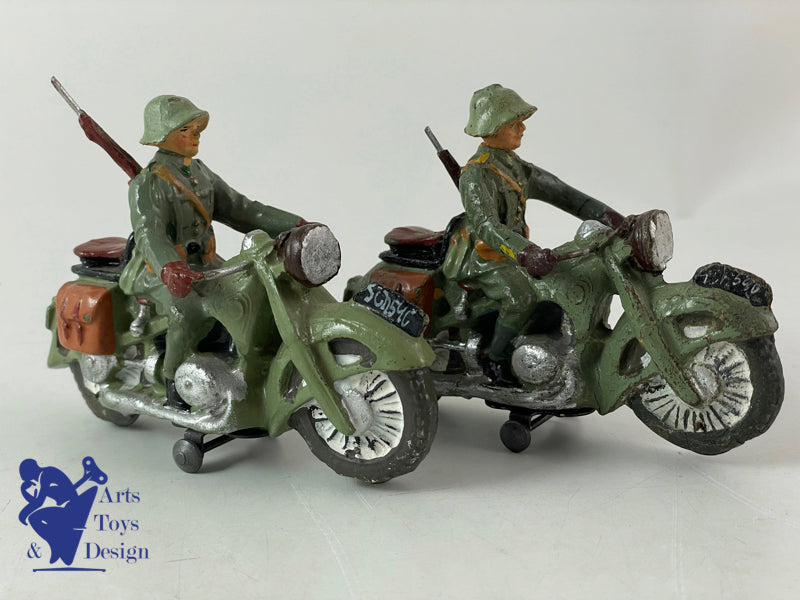 ELASTOLIN FIGURINE SOLDAT MOTOS ARMEE SUISSE 1937