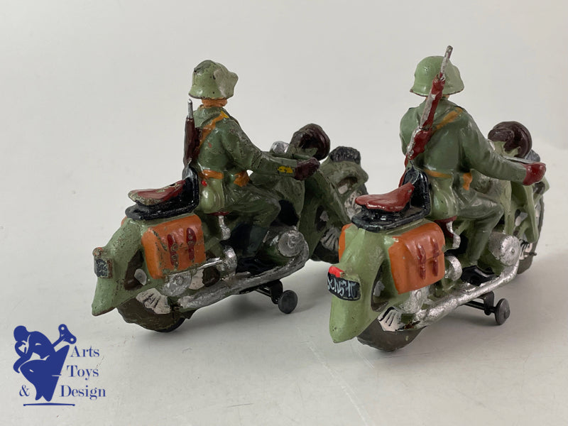 ELASTOLIN FIGURINE SOLDAT MOTOS ARMEE SUISSE 1937