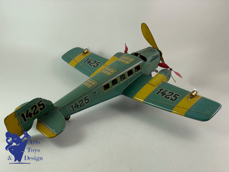 TIPPCO TCO 1425 clockwork airplane tri motor circa 1937 W 52cm