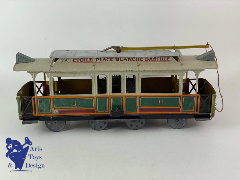 CR 260 CHARLES ROSSIGNOL TRAMWAY PARIS 8 ROUES MECANIQUE 1920 35CM