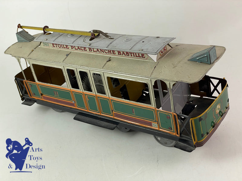 CR 260 CHARLES ROSSIGNOL TRAMWAY PARIS 8 ROUES MECANIQUE 1920 35CM