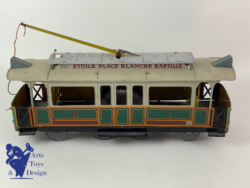 CR 260 CHARLES ROSSIGNOL TRAMWAY PARIS 8 ROUES MECANIQUE 1920 35CM
