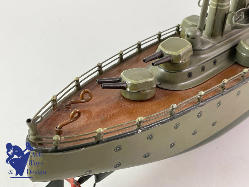 Marklin 5129 Clockwork warship Boat C.1930 Ex Forbes Collection