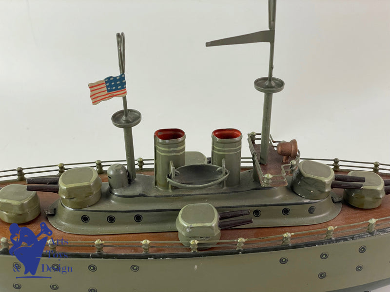 Marklin 5129 Clockwork warship Boat C.1930 Ex Forbes Collection