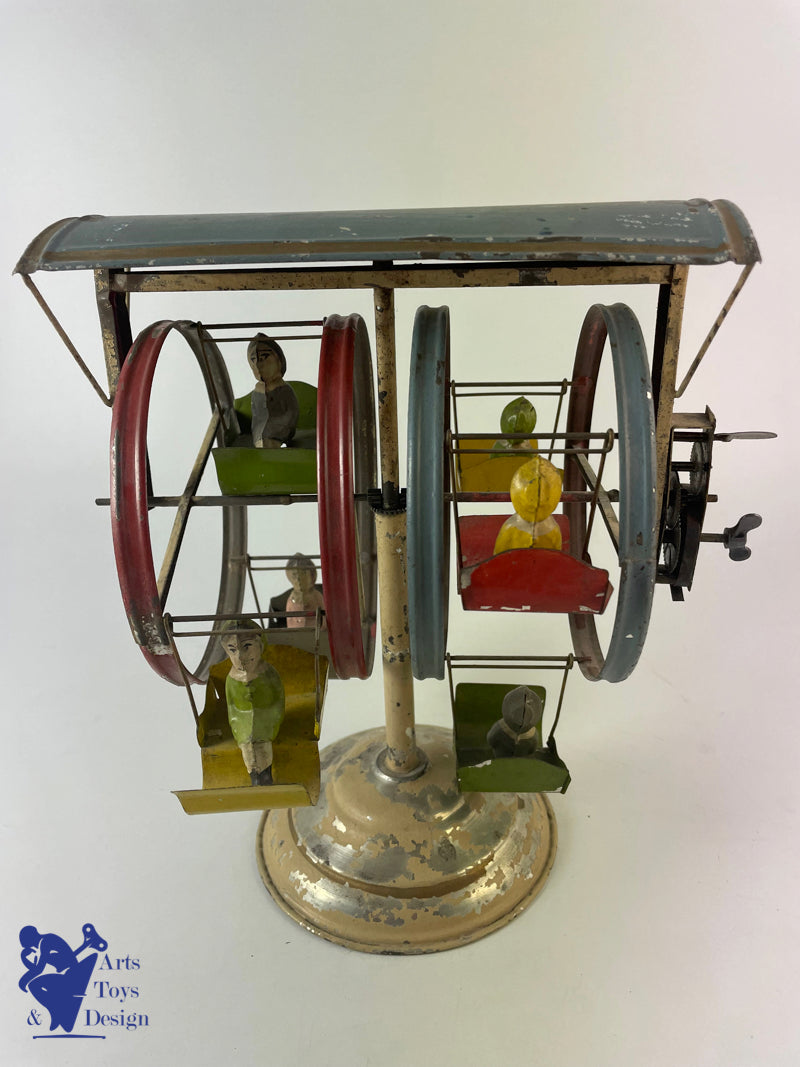 Antique toys Carousel Gunthermann ferris wheels clockwork C.1910 H22cm