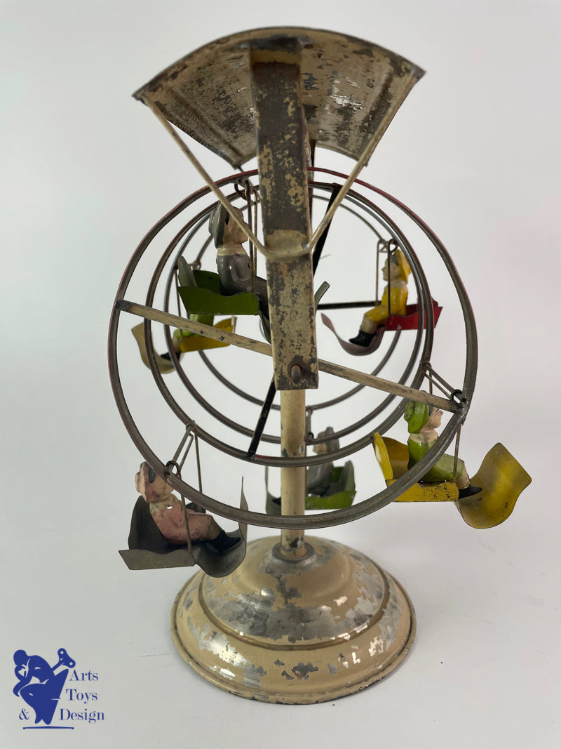 Antique toys Carousel Gunthermann ferris wheels clockwork C.1910 H22cm