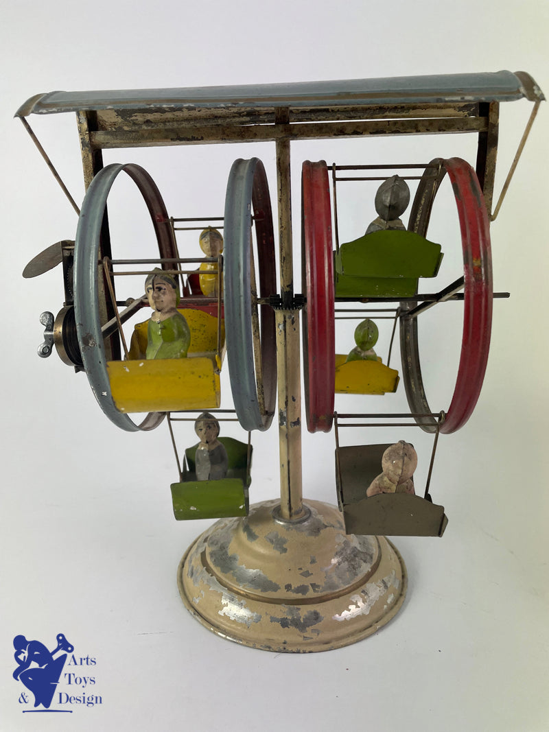 Antique toys Carousel Gunthermann ferris wheels clockwork C.1910 H22cm