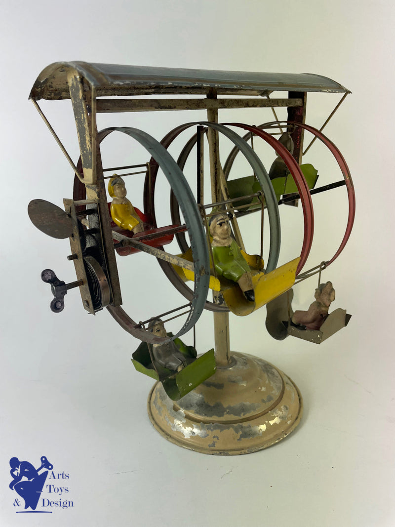 Antique toys Carousel Gunthermann ferris wheels clockwork C.1910 H22cm