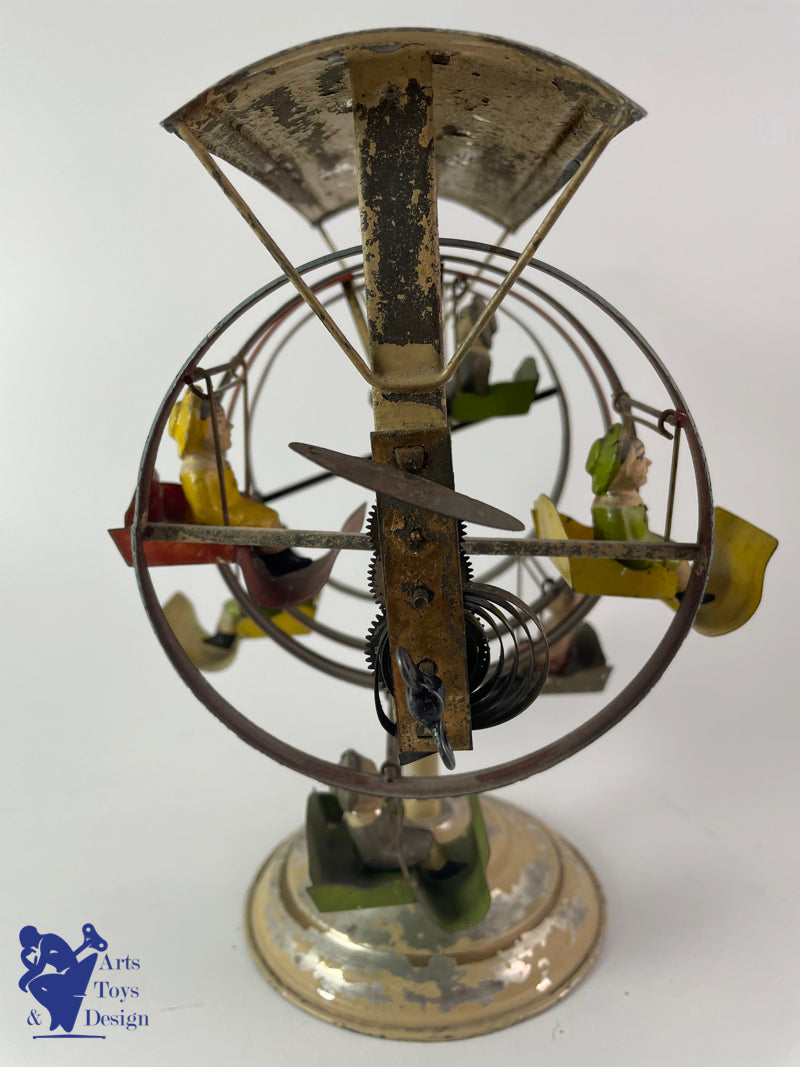 Antique toys Carousel Gunthermann ferris wheels clockwork C.1910 H22cm
