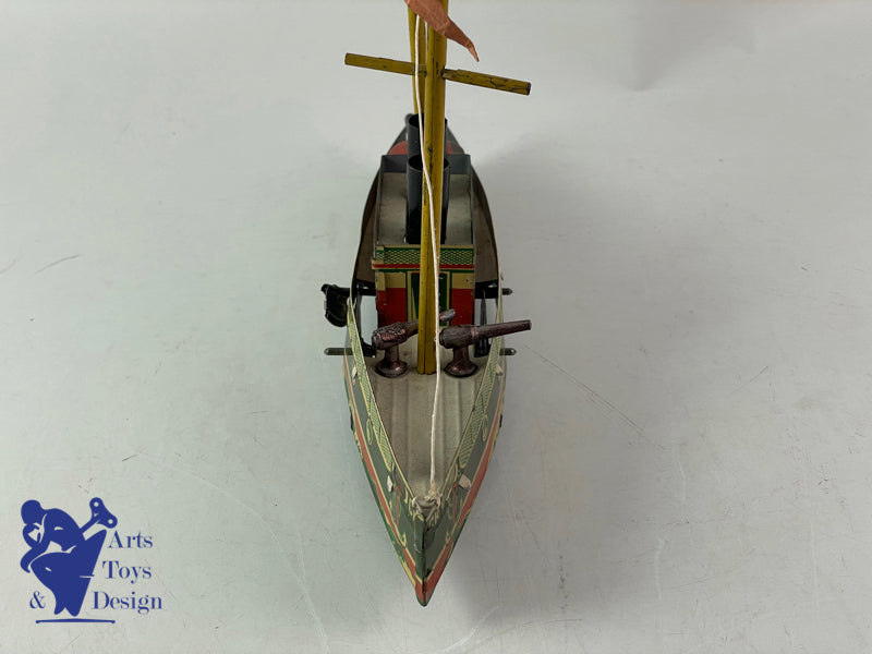 CR 9 Charles Rossignol torpedo Boat warship clockwork circa 1920