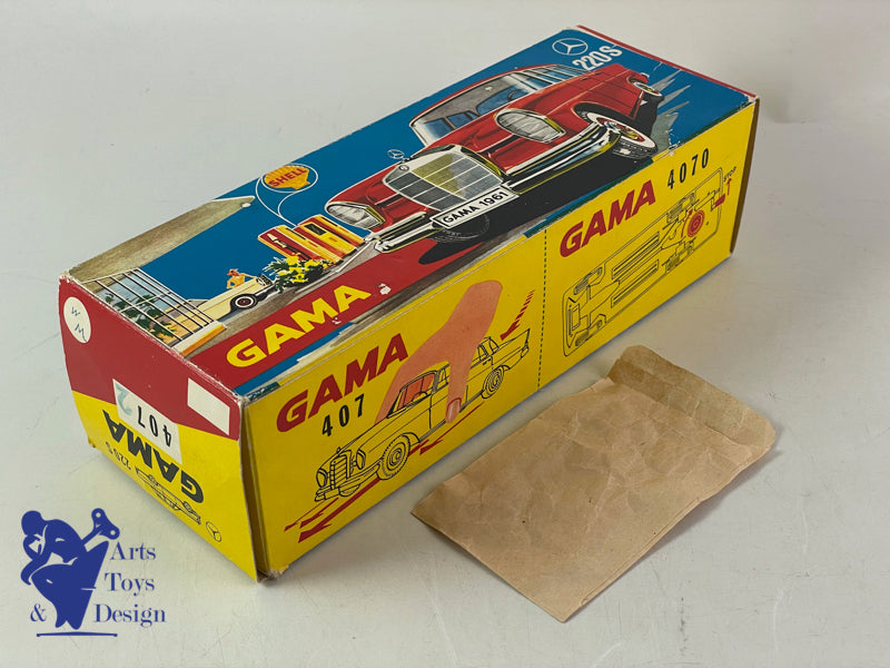 GAMA 407 MERCEDES 220S TAXI BLACK FRICTION CIRCA 1960