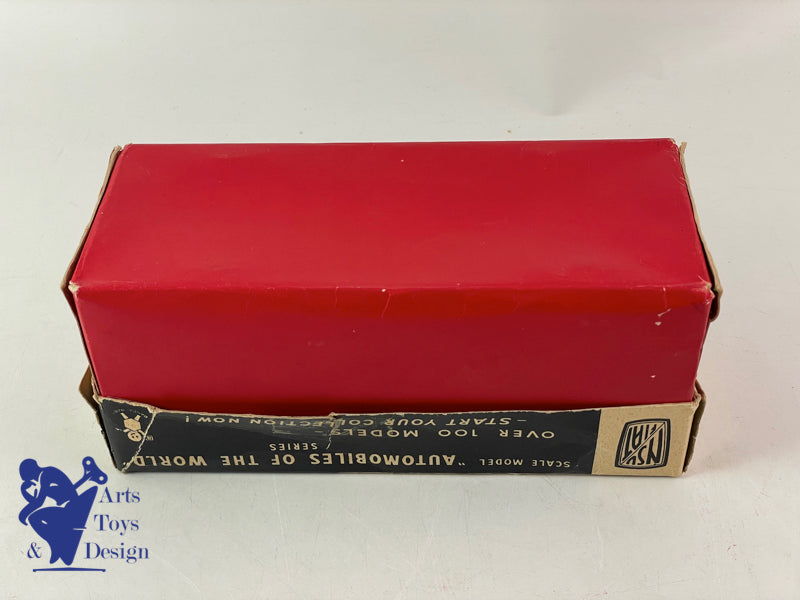 Bandai 743 Fiat 600 open roof blue friction circa 1960