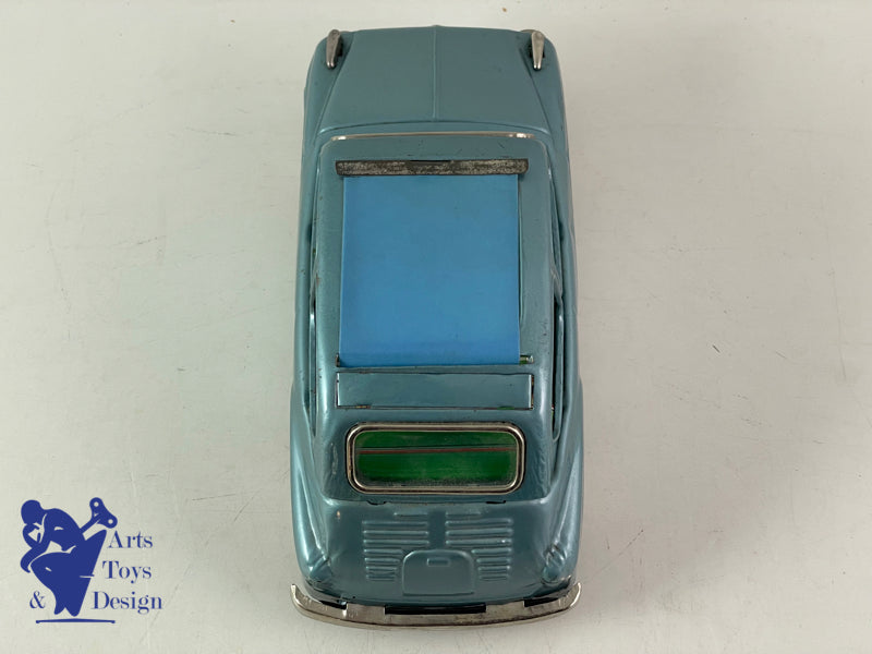 Bandai 743 Fiat 600 open roof blue friction circa 1960