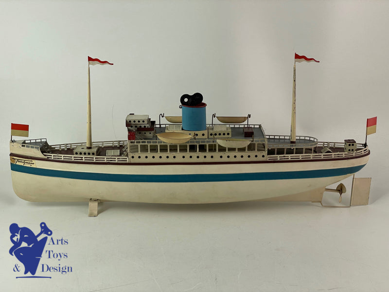 FLEISHMANN BATEAU LINER MECANIQUE 50CM VERS 1940