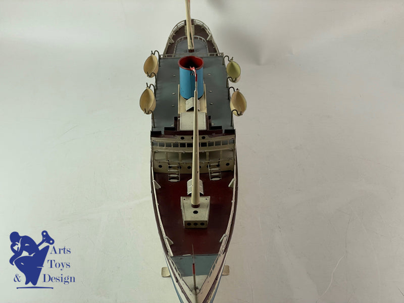 FLEISHMANN BATEAU LINER MECANIQUE 50CM VERS 1940
