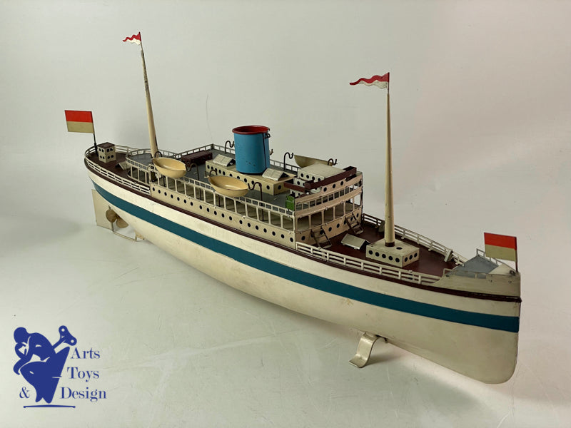 FLEISHMANN BATEAU LINER MECANIQUE 50CM VERS 1940
