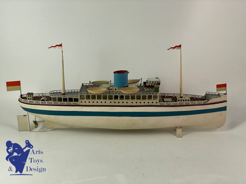 Fleishmann Boat Liner clockwork 50cm circa 1930